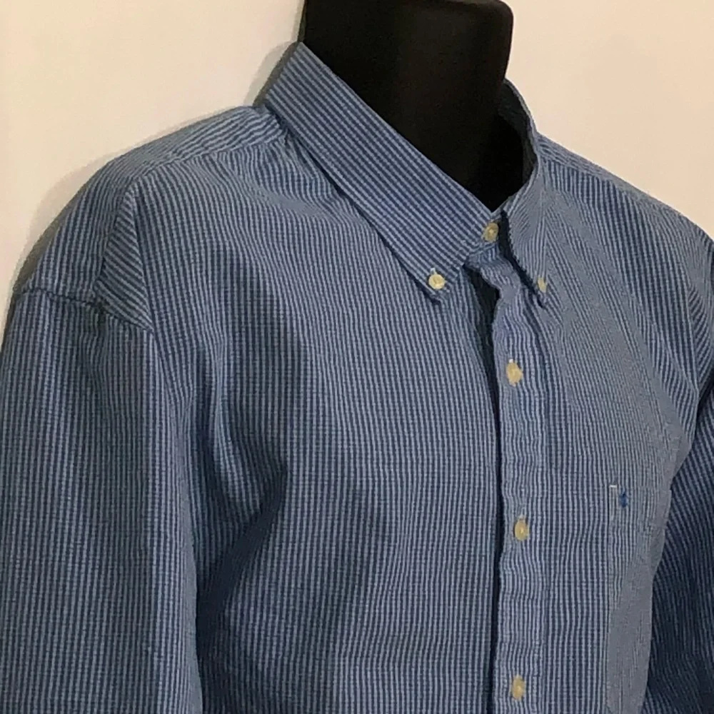 IZOD button down collar office dress shirt - Picture 6 of 8